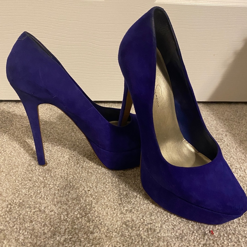 Suede High Heels